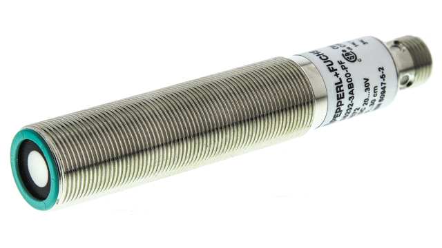 Pepperl + Fuchs Ultrasonic Threaded Barrel Proximity Sensor, M18, 30 mm Detection, PNP NO, 12 → 30 V dc | 3RG6232-3AB00-PF
