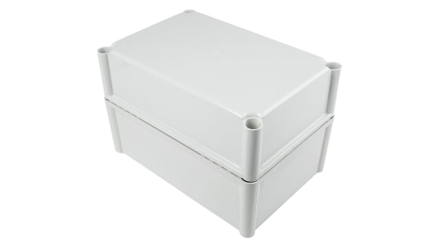 Fibox SOLID PC Series Grey Grey Lid Polycarbonate Enclosure, IP67, IK09, IK08 180 mm, 278 mm, 188 mm | PC 2819 18 G ENCLOSURE