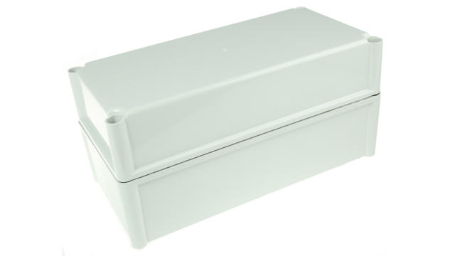 Fibox SOLID PC Series Grey Grey Lid Polycarbonate Enclosure, IP66, IP67, IK08, IK09 180 mm, 378 mm, 188 mm | PC 3819 18 G ENCLOSURE