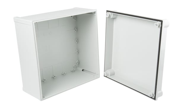 Fibox CAB PCQ Series Polycarbonate Wall Box, IP66, IP67, 170 mm x 300 mm x 300 mm | CAB PCQ 303017 G CABINET