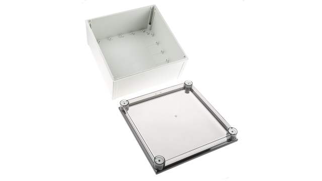 Fibox CAB PCQ Series Polycarbonate Wall Box, IP66, IP67, 172 mm x 298 mm x 298 mm | CAB PCQ 303017 T CABINET
