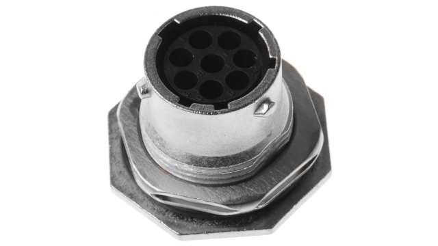 Souriau Sunbank by Eaton, UTO Straight 8 Way Panel Mount MIL Spec Circular Connector Female, Female Contacts,Shell Size | UT07128SH6