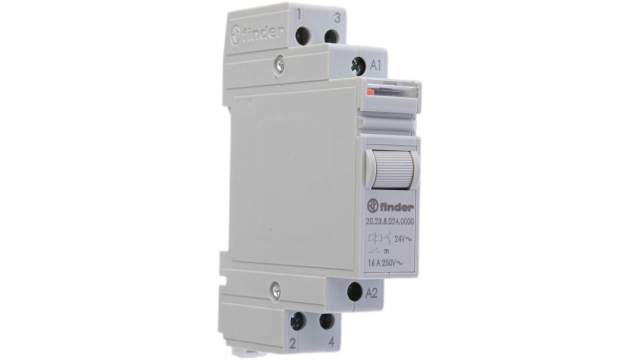 Finder DIN Rail Modular Step Relay, 24 V ac Coil, 16 A | 20.23.8.024.0000