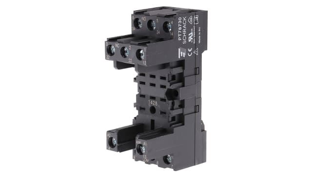 Relay Socket for use with PT3 Series 240V ac | PT78730 9-1415071-1