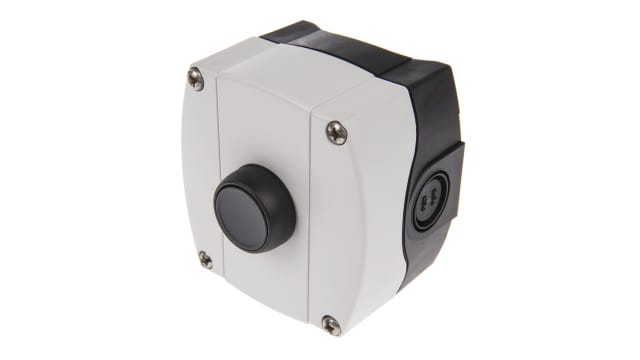 Allen Bradley Enclosed Push Button - 1 NO, Plastic, Black, IP66 | 800F-1PP1