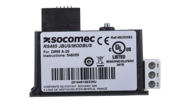 Socomec PLC Expansion Module For Use With DIRIS A20 | 4825 0082