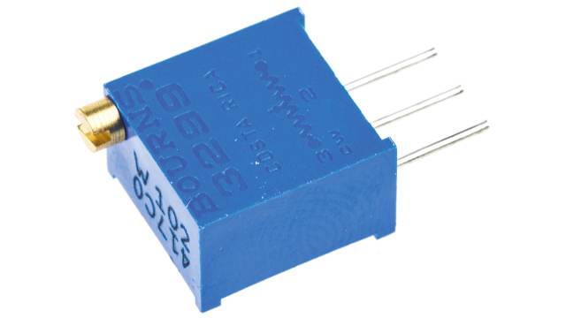 1 kΩ, Through Hole Trimmer Potentiometer, Pin 0.5 W Top Adjust Bourns, 3299 | 3299W-1-102LF