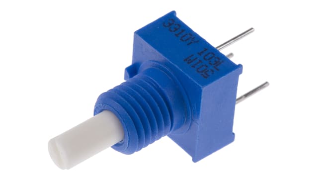 Bourns 3310 10kΩ Rotary Potentiometer 1-Gang, Panel Mount (Through Hole), 3310Y-001-103L | 3310Y-001-103L