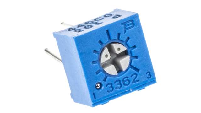 10 kΩ, Through Hole Trimmer Potentiometer, Pin 0.5 W Top Adjust Bourns, 3362 | 3362P-1-103LF