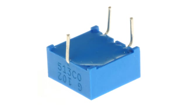 1 kΩ, Through Hole Trimmer Potentiometer, Pin 0.5 W Top Adjust Bourns, 3386 | 3386G-1-102LF