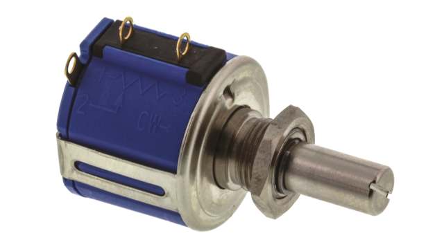 Bourns 3540 20kΩ Rotary Potentiometer 10-Turns 1-Gang Panel Mount, 3540S-1-203L | 3540S-1-203L