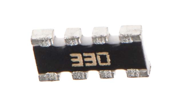 Bourns, CAY16 33 Ω 5 % ISOL Resistor Array, 4 Resistors, 0.25 W total, 1206, Convex | CAY16-330J4LF