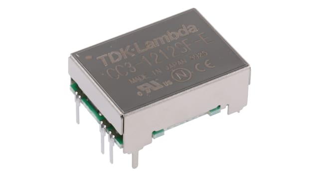 TDK-Lambda DC-DC Converter, 12V dc/ 250mA Output, 9 → 18 V dc Input, 3W, Through Hole, +85°C Max Temp -40°C Min | CC3-1212SF-E