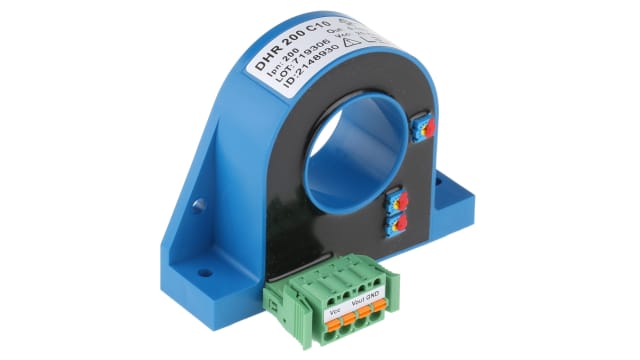 LEM DHR Series Current Transformer, 200A Input, 200:1, 32mm Bore, 20 → 50 V dc | DHR 200 C10