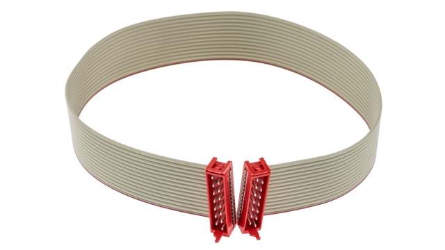 TE Connectivity Micro-MaTch Series Flat Ribbon Cable, 14-Way, 1.27mm Pitch, 250mm Length, Micro-MaTch IDC to | 1483355-3