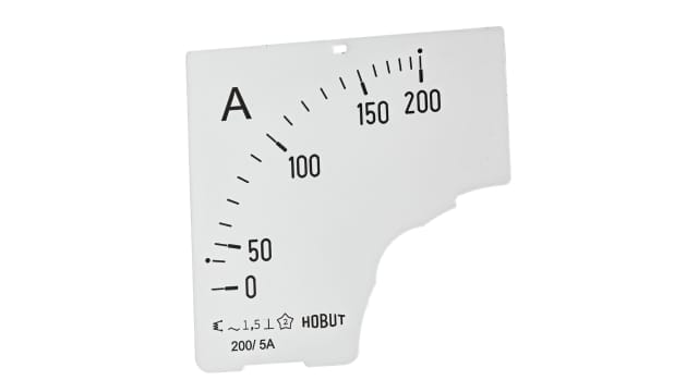HOBUT Meter Scale (0/200A) for 200/5A CT For Use With  Ammeter | D72 DIAL 0/200A