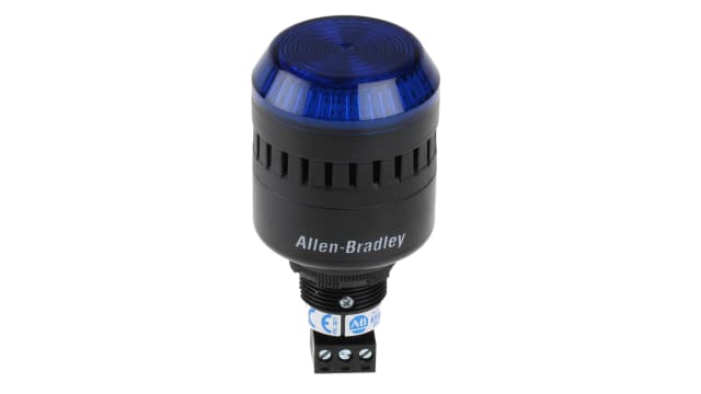 Allen Bradley 855PC Series Blue Sounder Beacon, 24 V ac/dc, Panel Mount, 98dB at 1 Metre | 855PC-B24ME622