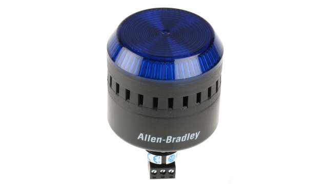 Allen Bradley 855PC Series Blue Sounder Beacon, 24 V ac/dc, Panel Mount, 103dB at 1 Metre | 855PC-B24LE622