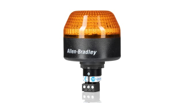 Allen Bradley 855P Series Amber Multiple Effect Beacon, 24 V ac/dc, Panel Mount, LED Bulb | 855PB-B24LE522