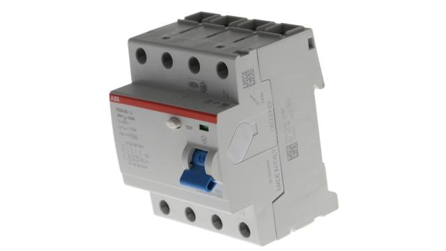 ABB F200 RCCB, 100A, 4 Pole, 30mA, Type AC | 2CSF204001R1900  F204 AC-100/0,03