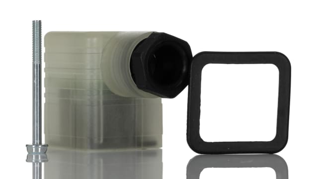 Hirschmann GDML 2P+E DIN 43650 A, Female Solenoid Valve Connector with Indicator Light, 250 V Voltage | 934425002 GDML 2016 LED 230 YE black