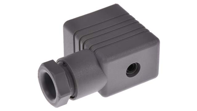 Hirschmann GM 2P+E DIN 43650 B, Female Solenoid Valve Connector, 250 V Voltage | 934456106 GM 216 NJ grau