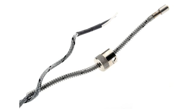 Correge Type J Thermocouple 2m Length, 8mm Diameter → +400°C | PTC8/2000/SCM/VERROU D15
