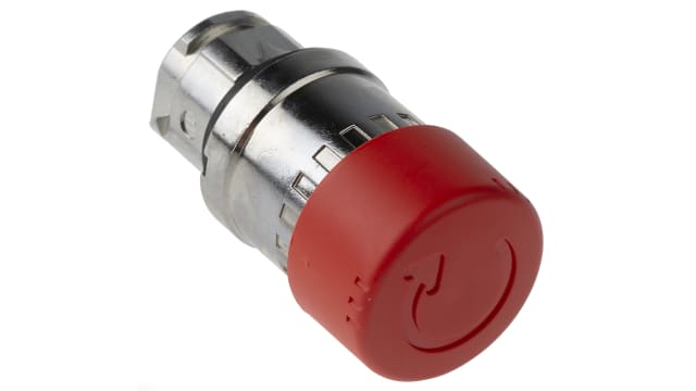Schneider Electric Harmony XB4 Series, Twist Release, Emergency Stop Push Button Head | ZB4BS834