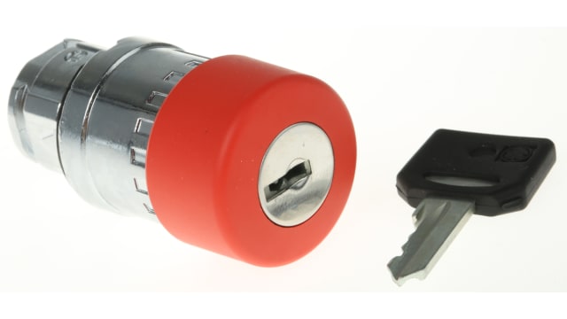 Schneider Electric Harmony XB4 Series, Key Release, Emergency Stop Push Button Head | ZB4BS934