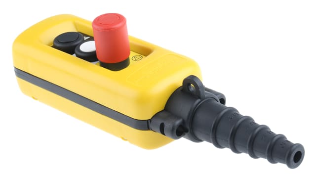 Schneider Electric 2 NO/1 NC Push Button Pendant Station Yellow Polypropylene | XACA2913