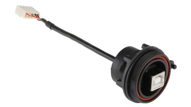 Bulgin USB 2.0, Female 5 Pin Socket to Female USB B, 150mm | PX0843/B