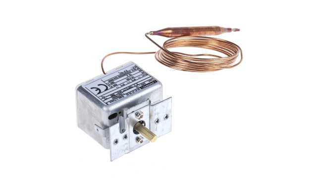 Jumo Capillary Thermostat, +100°C Max, SPST, Automatic Reset, Panel Mount | 602021/0001