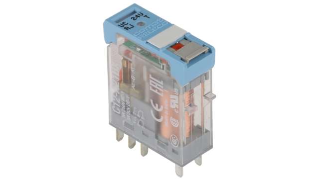 Releco PCB Mount Power Relay, 24V ac/dc Coil, 5A Switching Current, DPDT | C12A21BX24AD