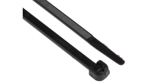 Legrand Cable Tie, Non-Releasable, 360 mm x 3.5 mm, Black Polyamide 66 | 0 320 20