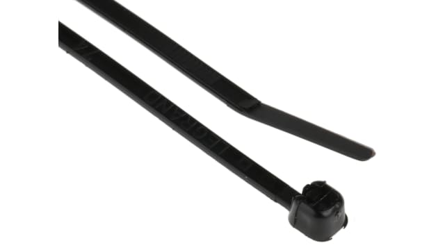 Legrand Cable Tie, Non-Releasable, 95 mm x 2.4 mm, Black Polyamide 66 | 0 320 12