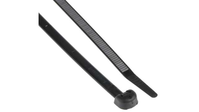 Legrand Cable Tie, Non-Releasable, 180 mm x 4.6 mm, Black Polyamide 66 | 0 320 22