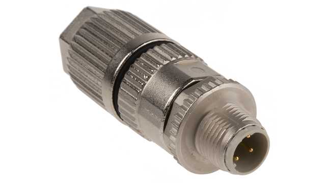HARTING Circular Connector, 4 Contacts, Cable, M12 Connector, Plug, Male, IP65, IP67, Harax M12 Series | 21032811405