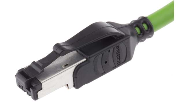 HARTING, 1.5 m Cat5 Ethernet Cable, Green RJ45 to Male RJ45 Male Polyvinyl Chloride Sheath, U/FTP | 09457711123