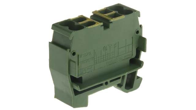 Entrelec 1SNA290219R1200 DIN Rail Terminal Block Yellow, Green, 2.5 mm², 1-Level, Clamp | 1SNA290219R1200