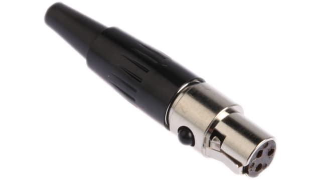 Switchcraft Cable XLR Connector, Straight, 125 V Female, 3 Way, Silver Plating | TA3FX