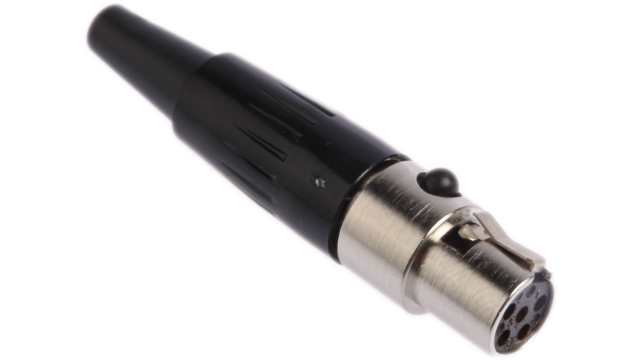 Switchcraft Cable XLR Connector, Straight, 125 V Female, 5 Way, Silver Plating | TA5FX