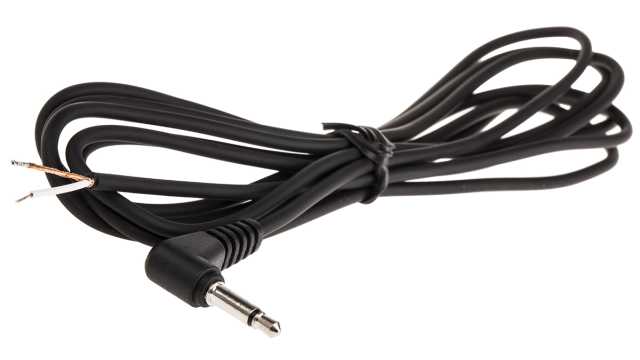 Switchcraft 33HR Male Plug to Unterminated Auxiliary Cable, Black, 2 m 33HR07884X | 33HR07884X