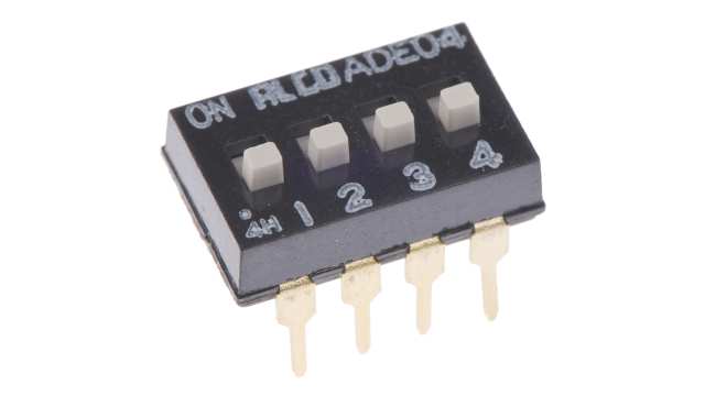 TE Connectivity Slide DIP Switch Through Hole | ADE0404
