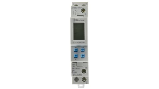 Finder Digital 12 Time Switch, 1-Channel 24 V ac/dc | 12.71.0.024.0000
