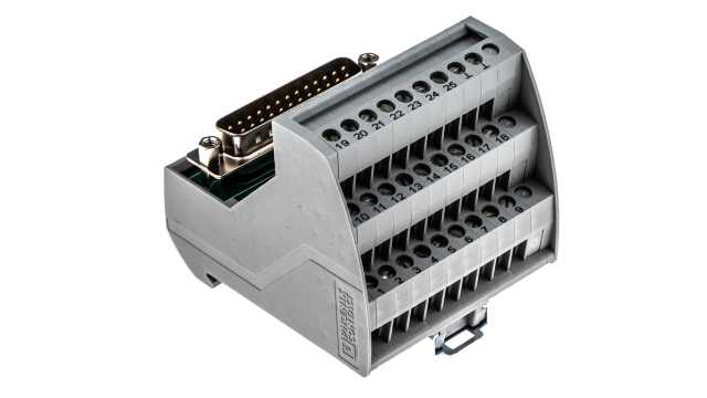 Phoenix Contact VIP-3/SC/D25SUB/M Series 25-Contact Male Interface Module, D-Sub Connector, DIN Rail, 2A | 2315133