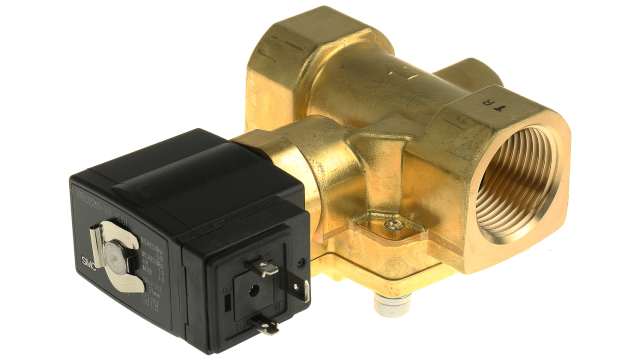 SMC Solenoid Valve VXED2260-10F-5DO1, 2 Port, NC, 24 V dc 1 in | VXED2260-10F-5DO1