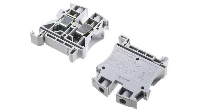 Legrand 0 371 64 371 Series DIN Rail Terminal Block Grey, 16 mm², 1-Level, Screw | 0 371 64