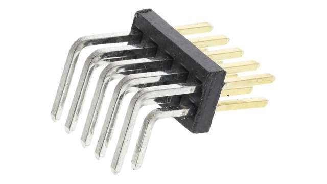 HARWIN Archer M50 Series Right Angle Through Hole Pin Header, 10 Contact(s), 1.27 mm Pitch, 2 Row, Unshrouded | M50-3900542