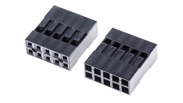 HARWIN, M20-10 Female Connector Housing,  2.54 mm Pitch,  10 Way,  2 Row Straight | M20-1070500