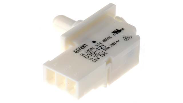 Omron Door Micro Switch Plunger, SPST-NC 500 mA IP40, 60 °C, -30 °C | D3D-121
